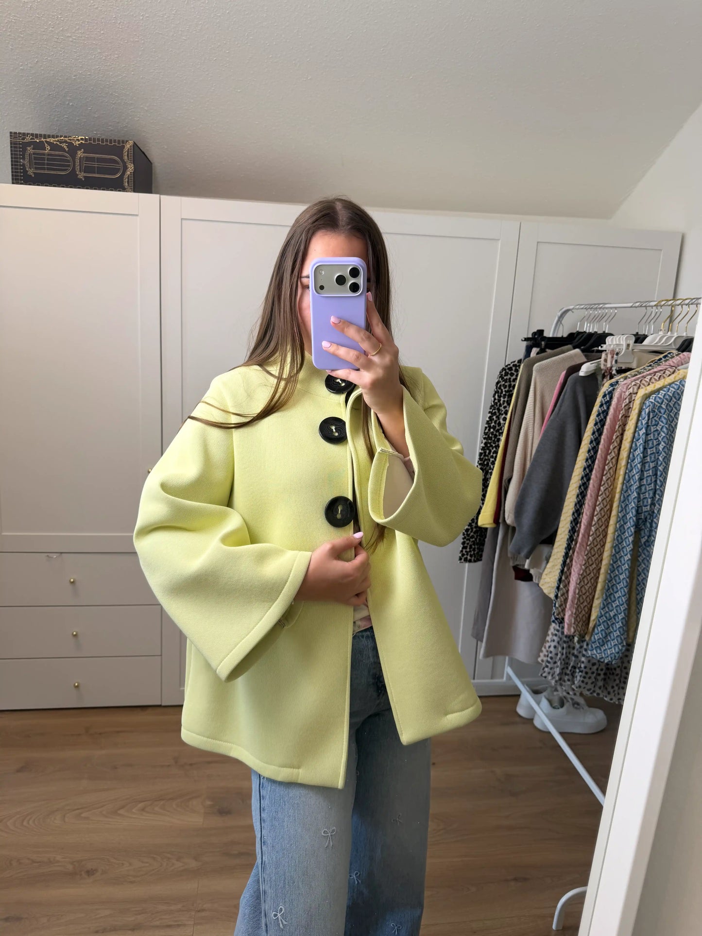 Jacke "Soft Elegance" Pastellgelb