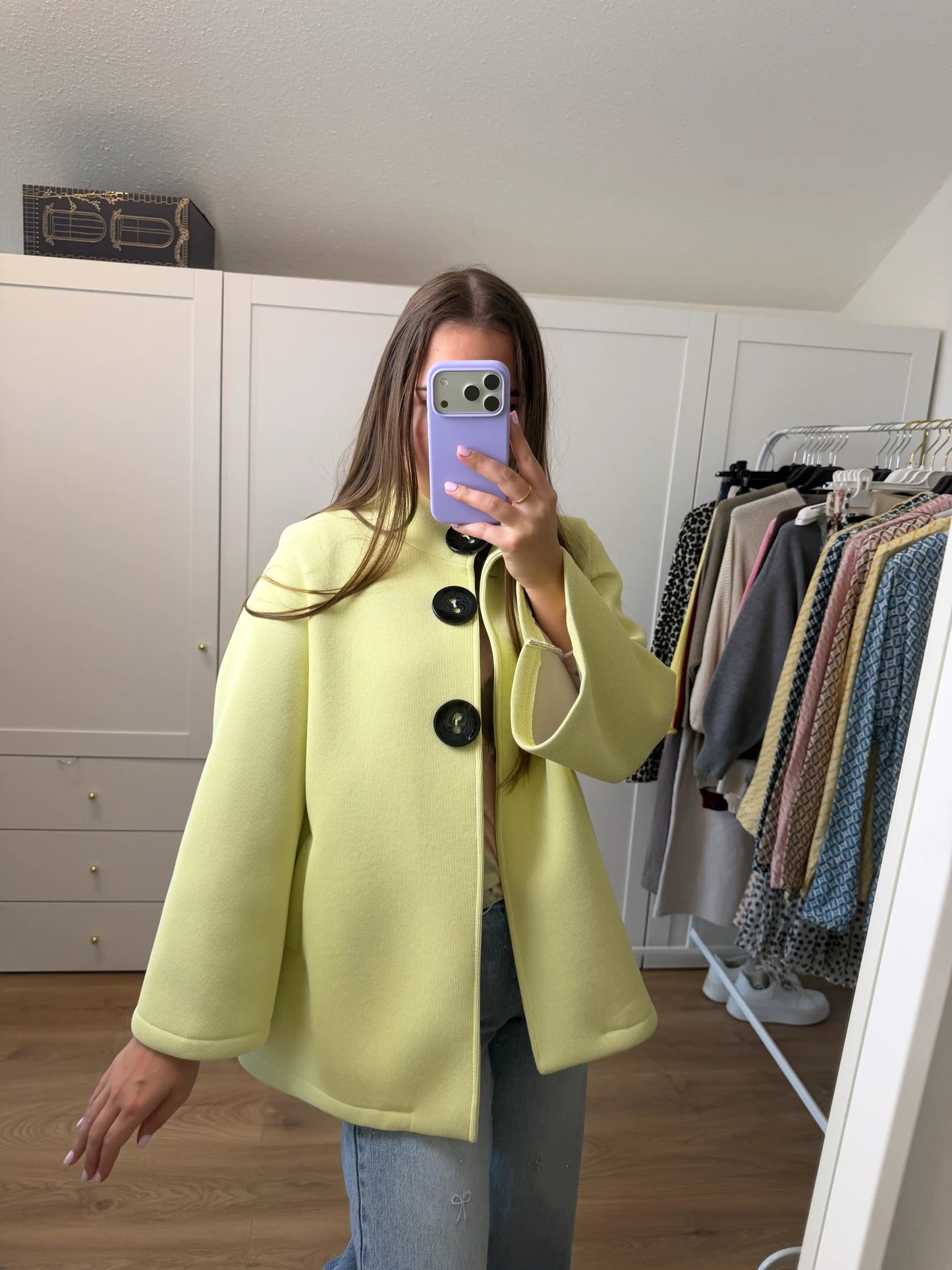 Jacke "Soft Elegance" Pastellgelb