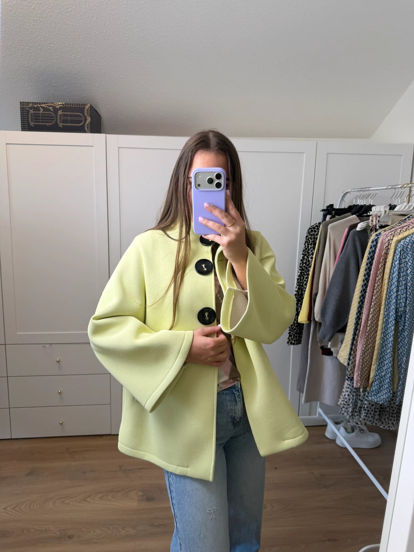 Jacke "Soft Elegance" Pastellgelb