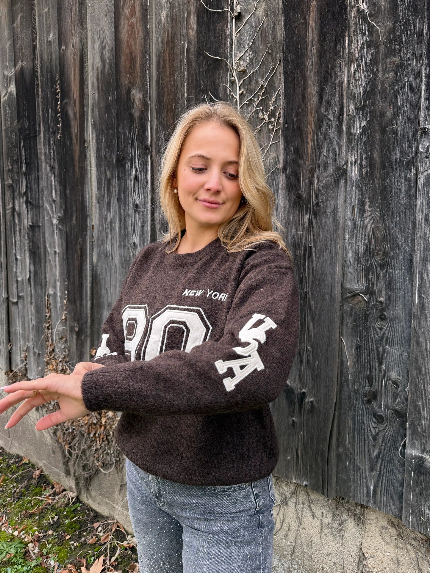 Pullover "90" Schokobraun