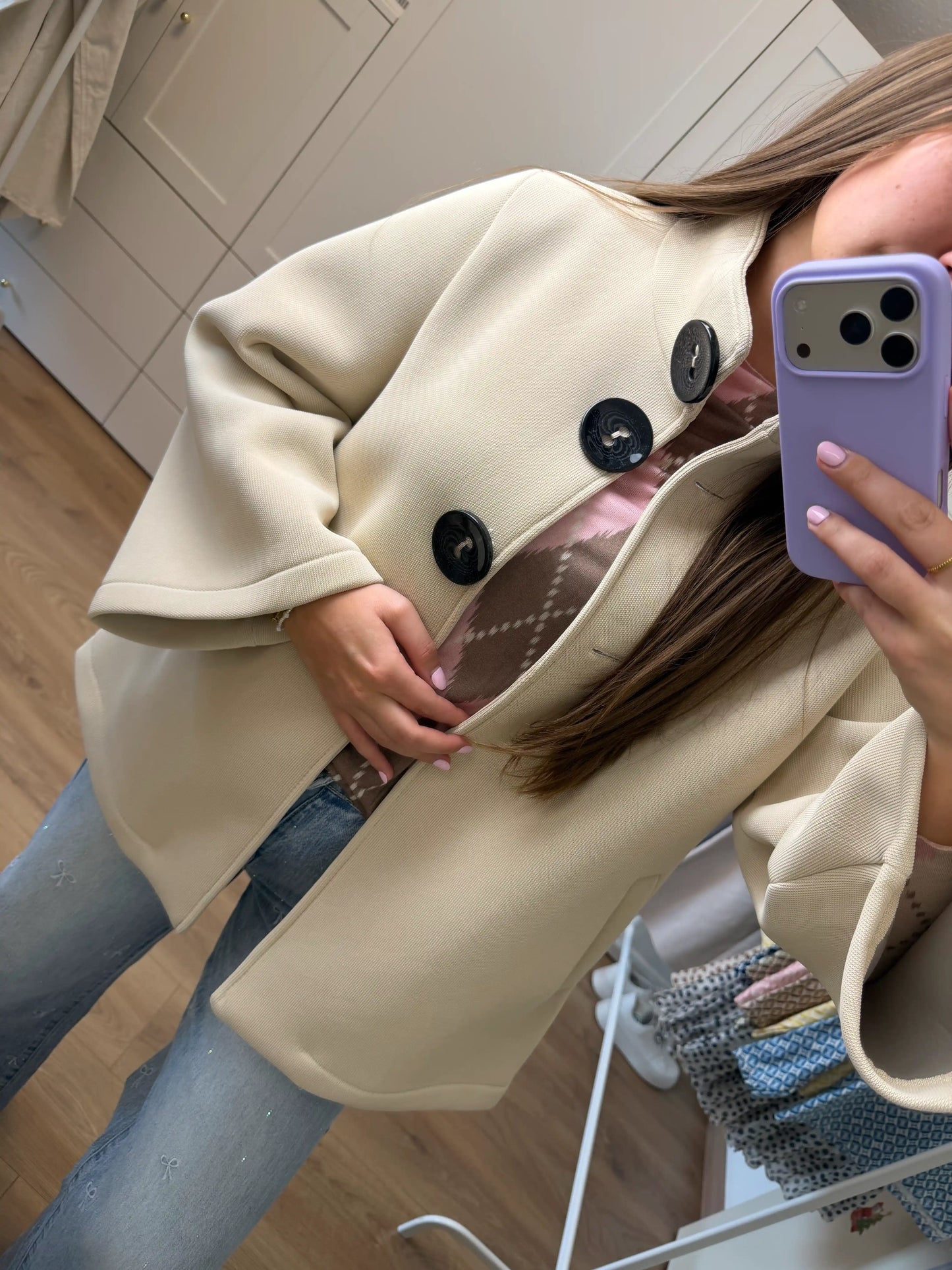 Jacke "Soft Elegance" Beige