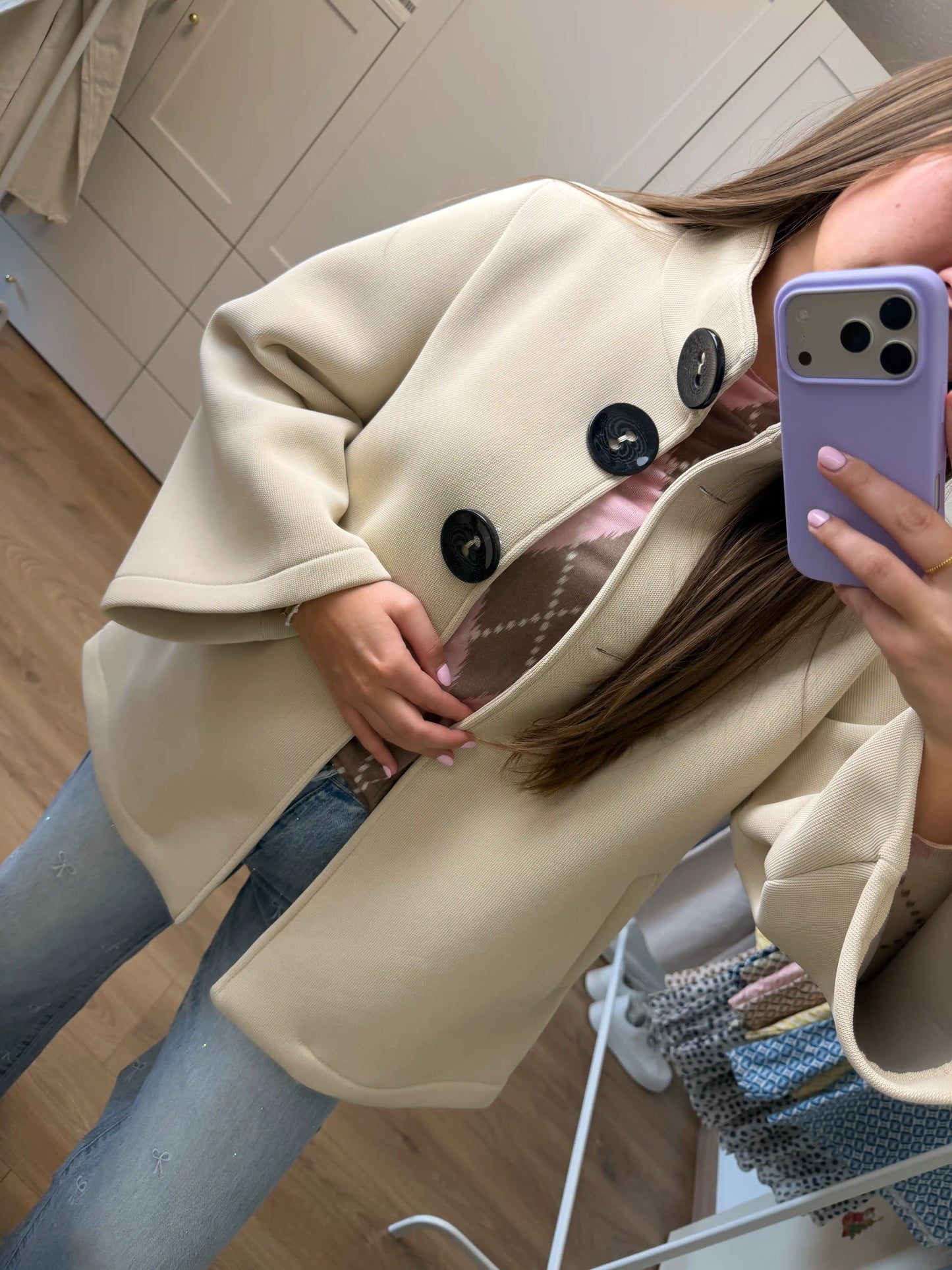 Jacke "Soft Elegance" Beige