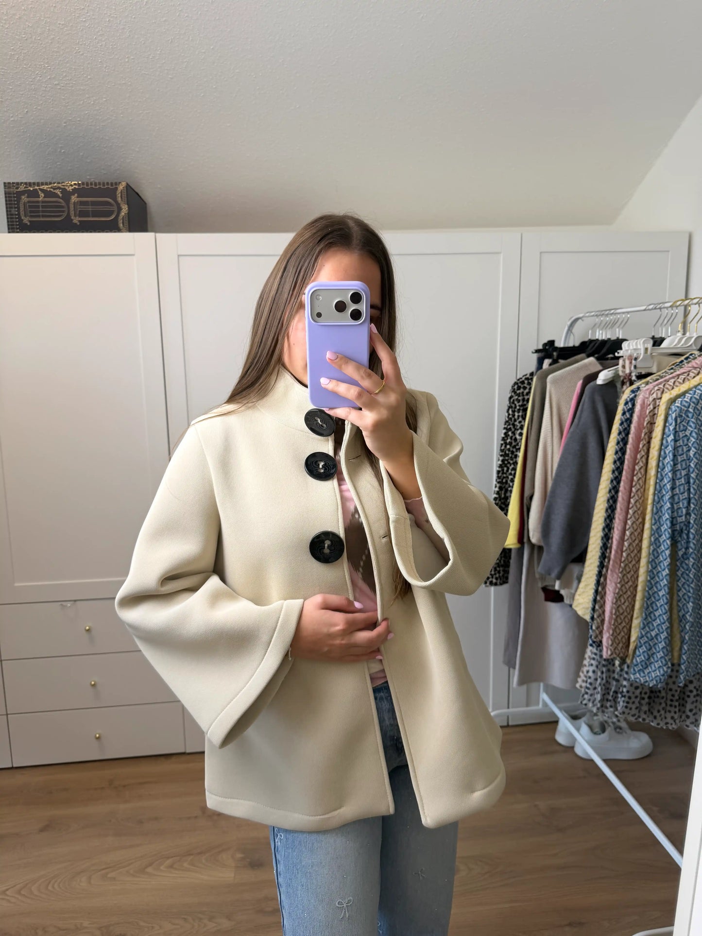 Jacke "Soft Elegance" Beige