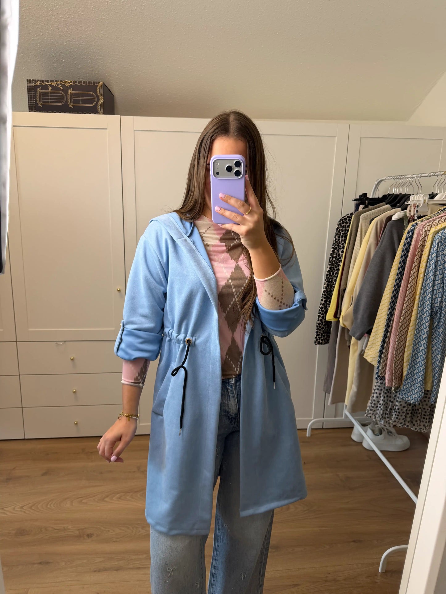 Mantel "Velvet Breeze" Blau