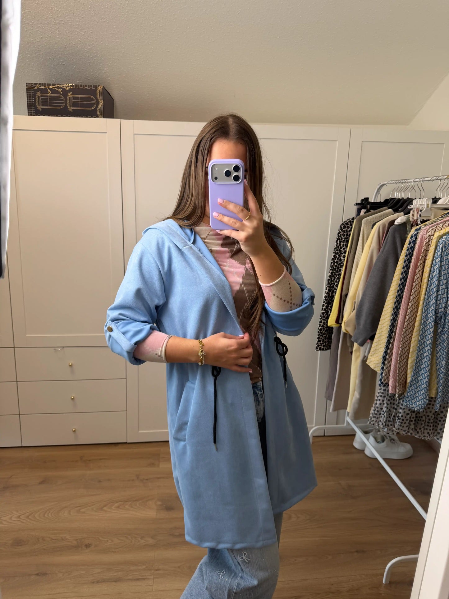 Mantel "Velvet Breeze" Blau