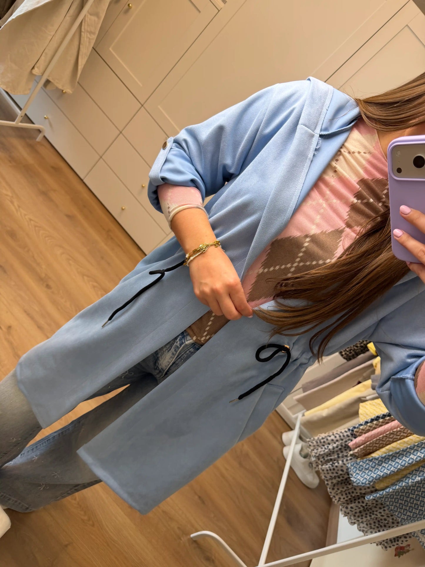 Mantel "Velvet Breeze" Blau