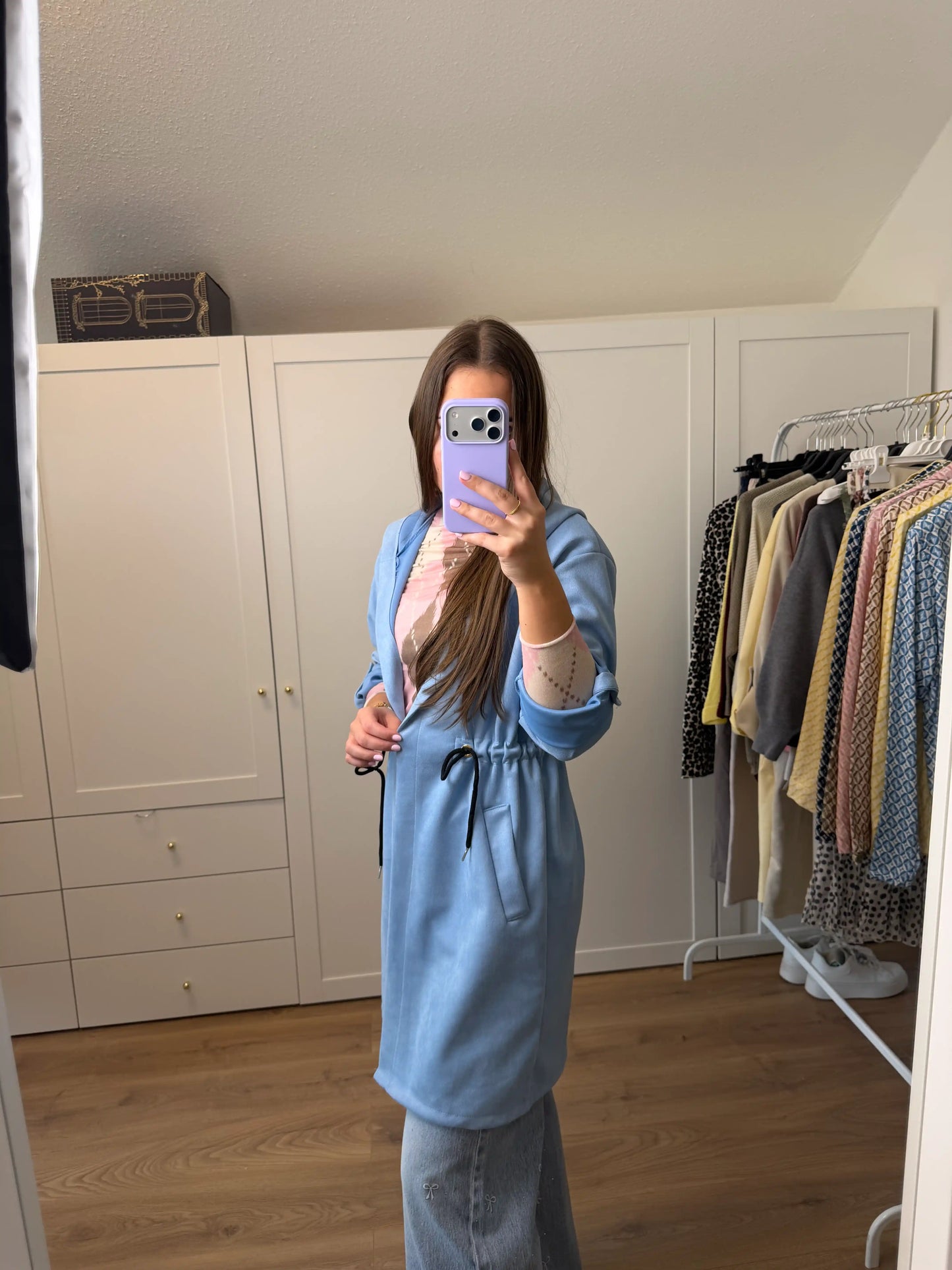 Mantel "Velvet Breeze" Blau