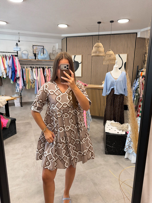 Kleid "Valencia" Taupe