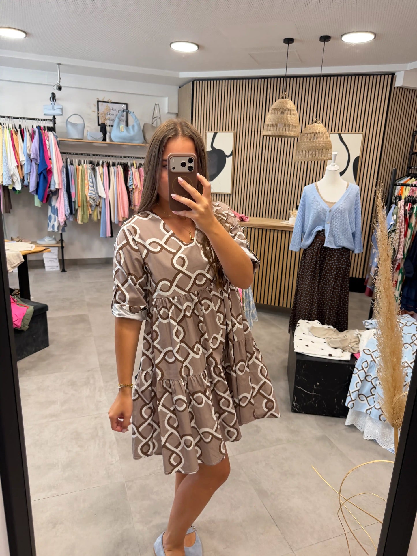 Kleid "Valencia" Taupe