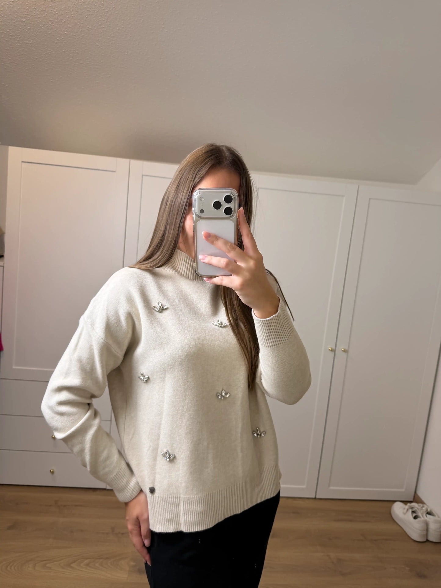 Pullover "Sparkle" Beige