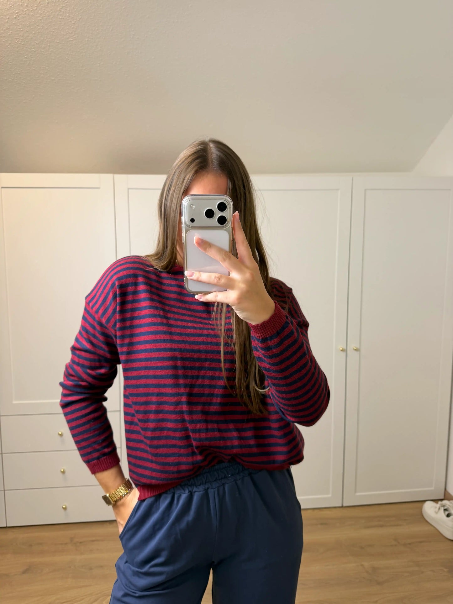 Pullover "Sail" Weinrot