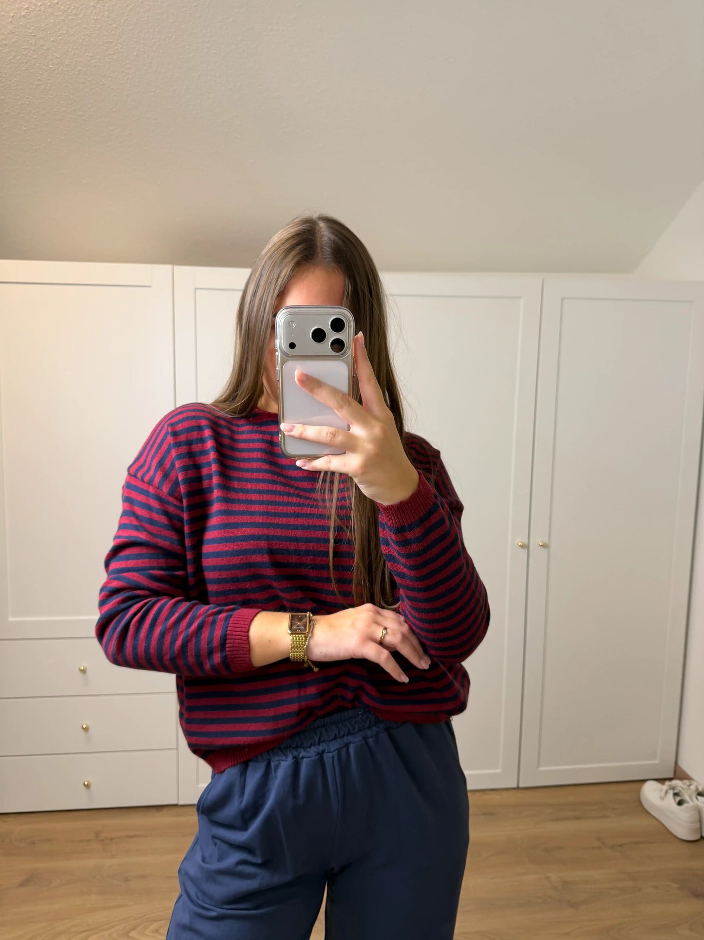 Pullover "Sail" Weinrot
