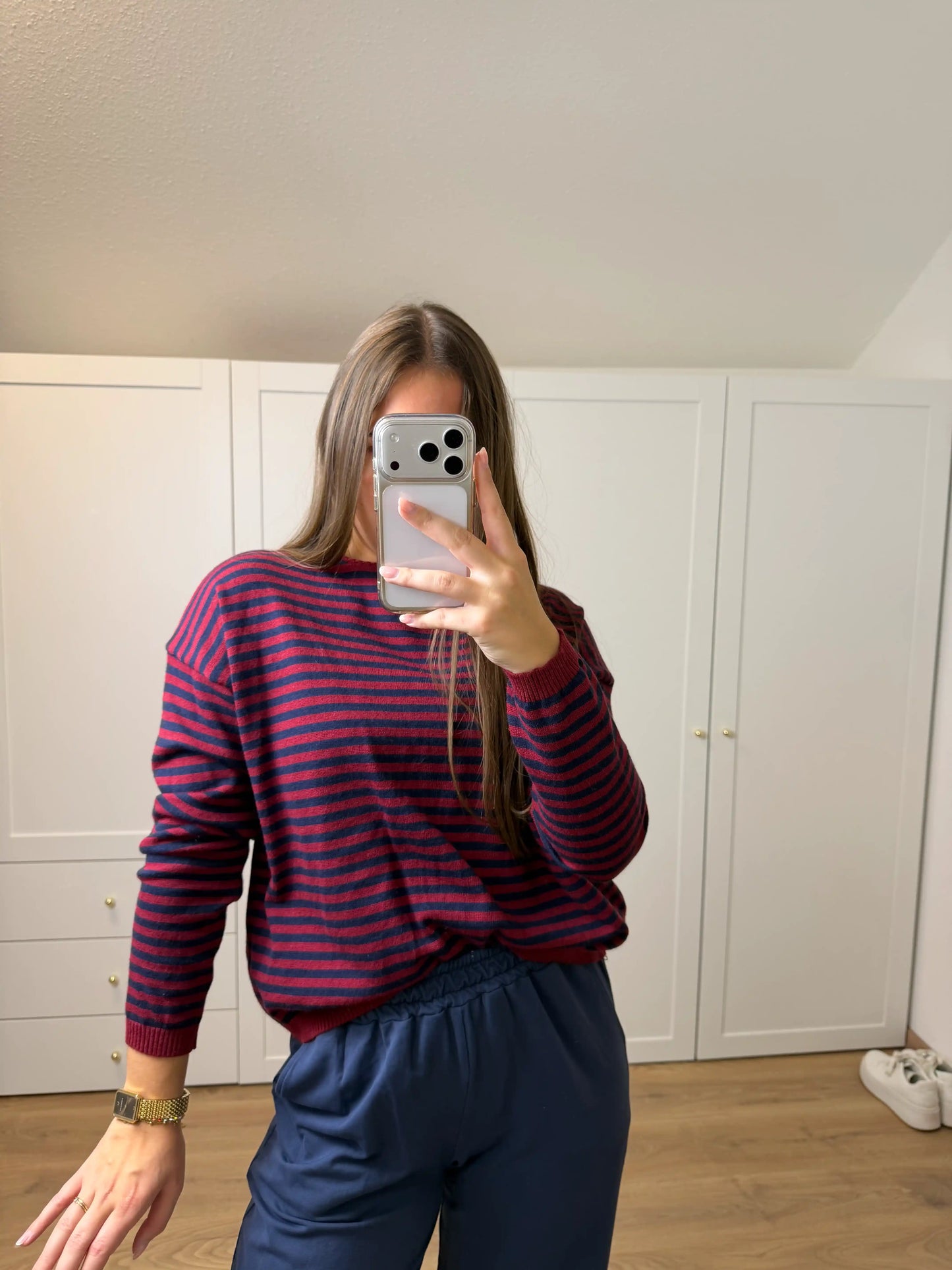 Pullover "Sail" Weinrot