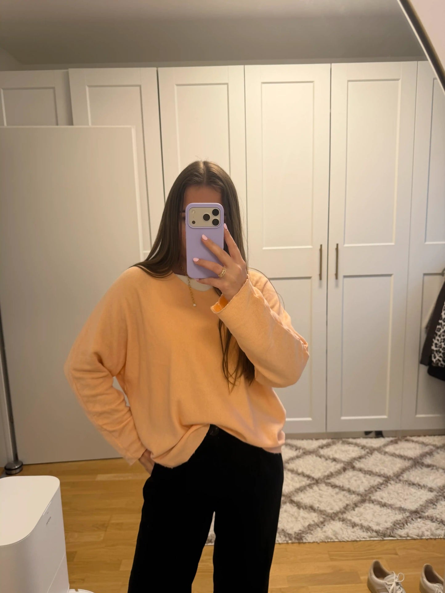 Pullover "Cotton Touch" Pfirsich