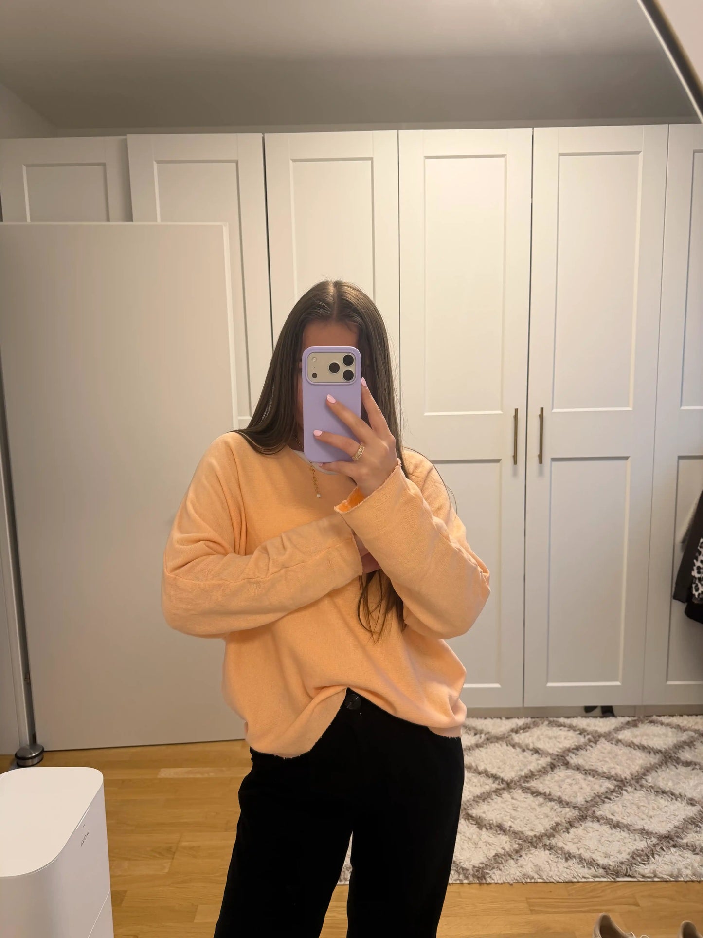 Pullover "Cotton Touch" Pfirsich