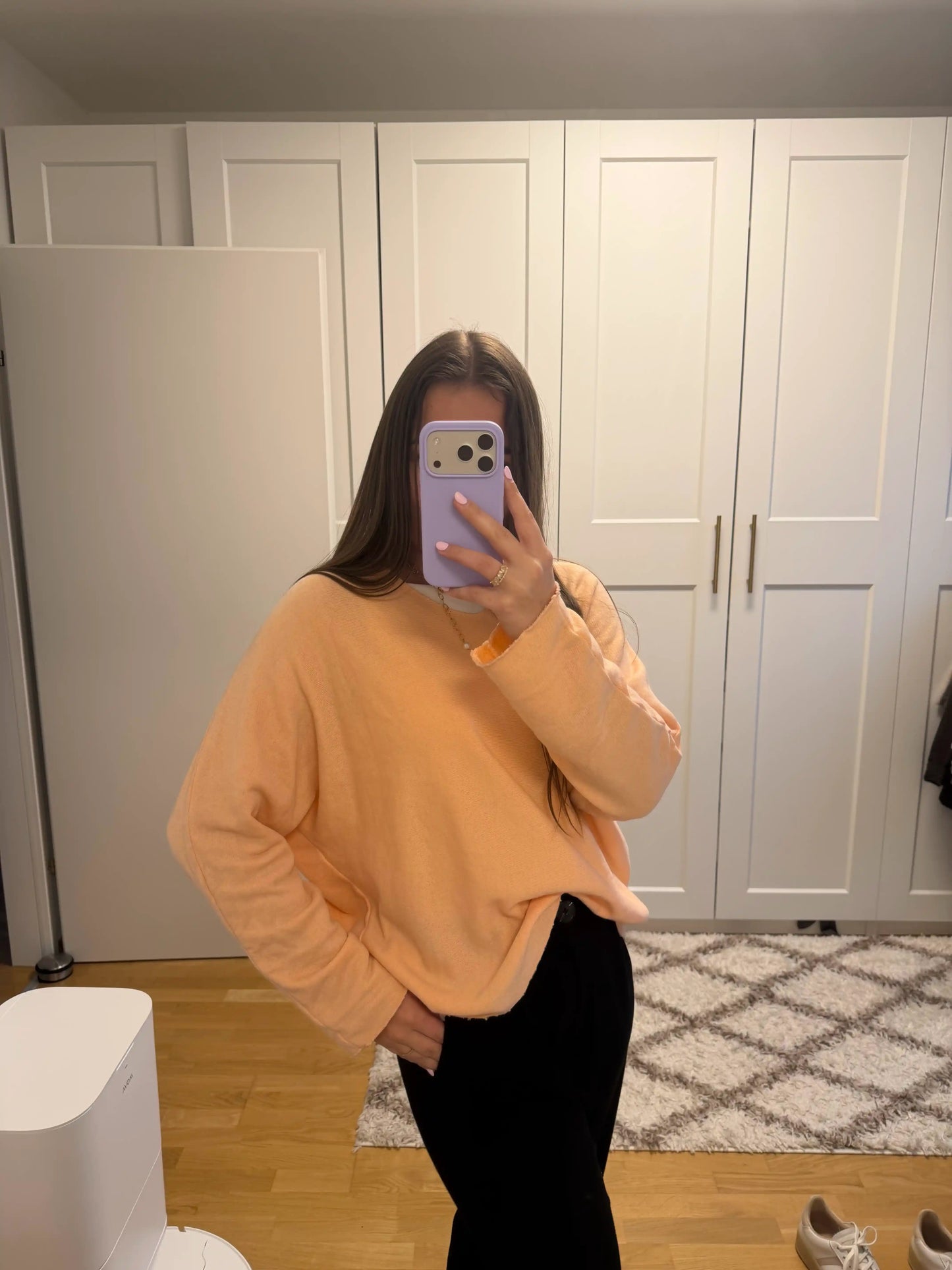 Pullover "Cotton Touch" Pfirsich