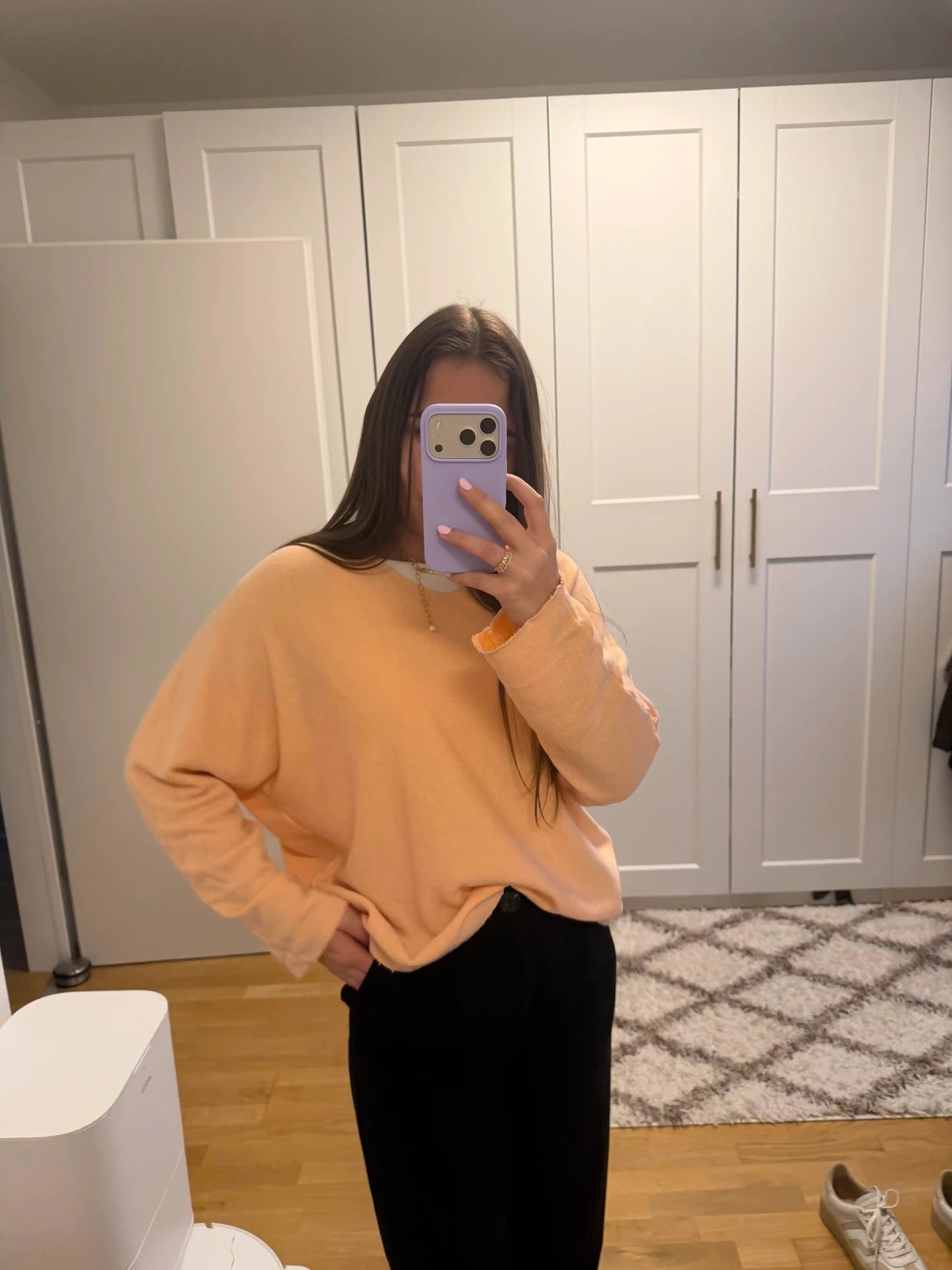 Pullover "Cotton Touch" Pfirsich
