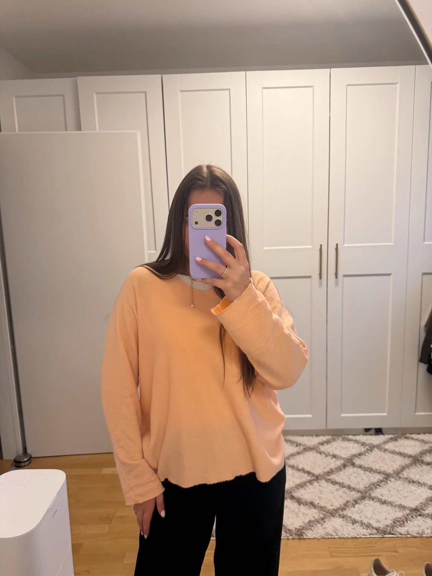 Pullover "Cotton Touch" Pfirsich
