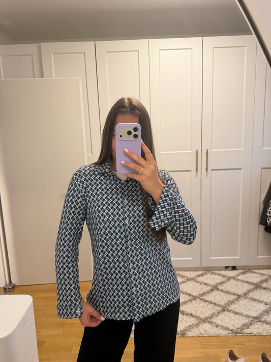 Blusenshirt "Origami" Dunkelblau