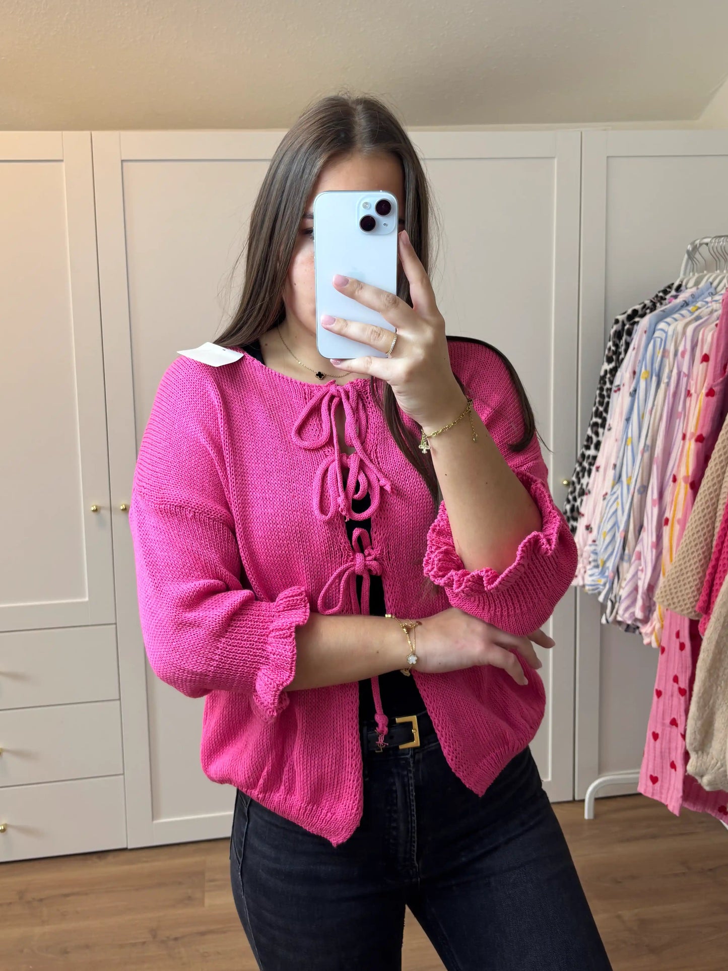 Cardigan "Mascherl" Pink