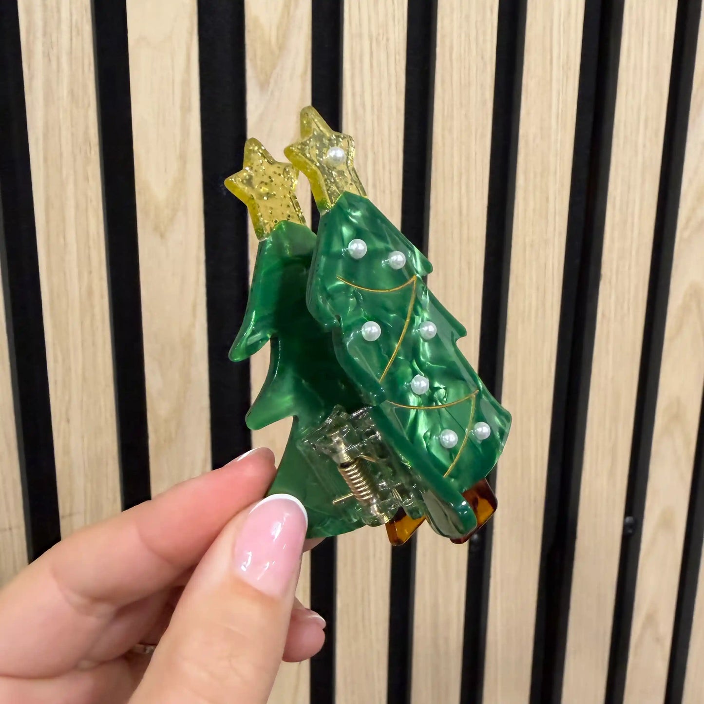 Haarspange "Weihnachtstanne"