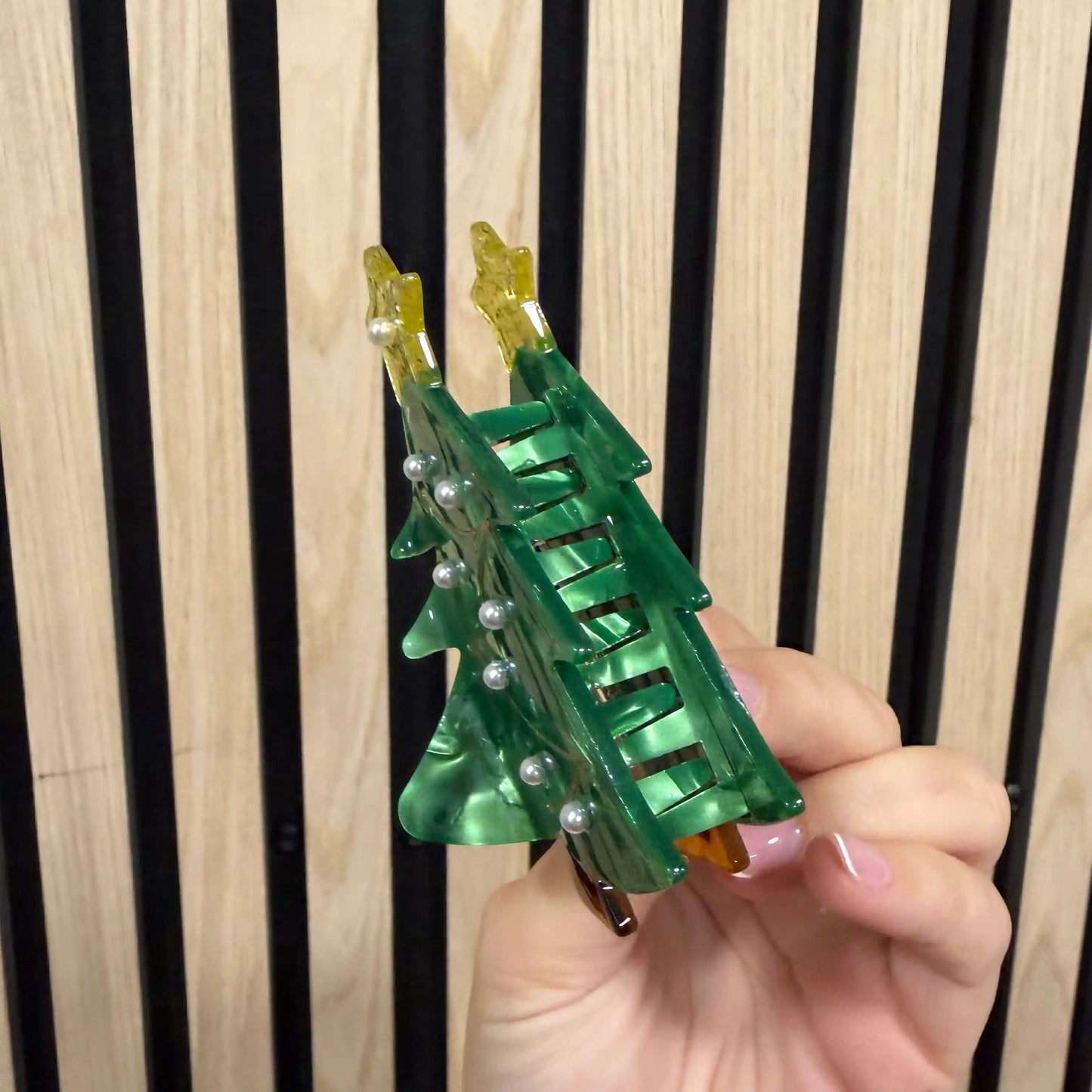 Haarspange "Weihnachtstanne"
