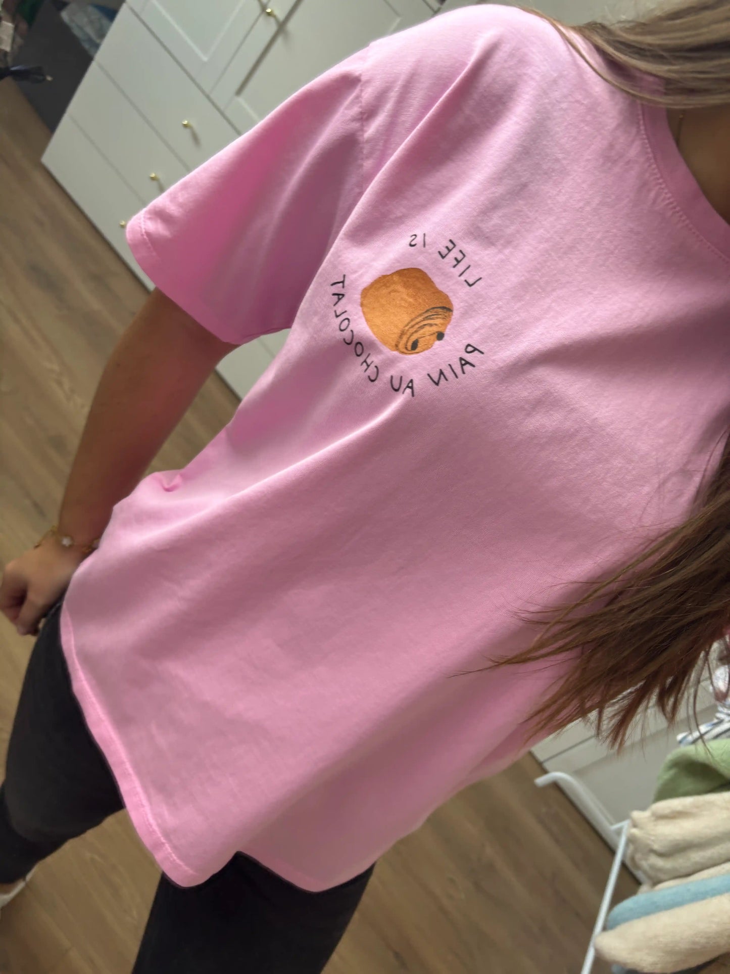T-Shirt "Pain au Chocolat" Rosa
