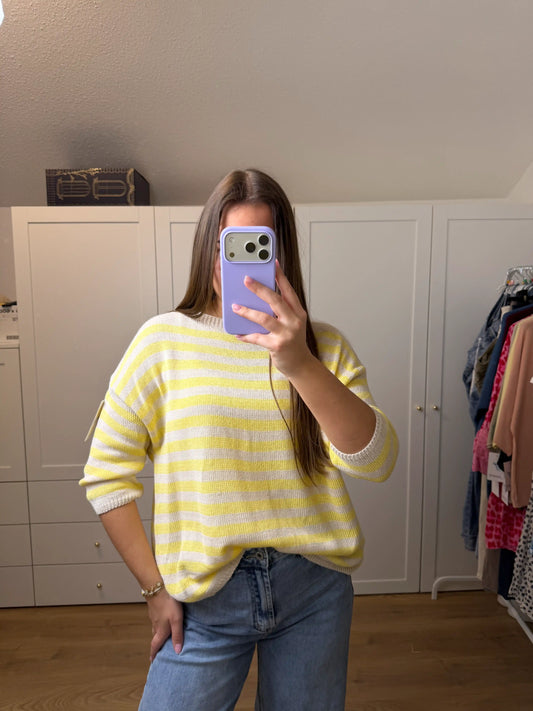 Pullover "Stripe Knit" Gelb