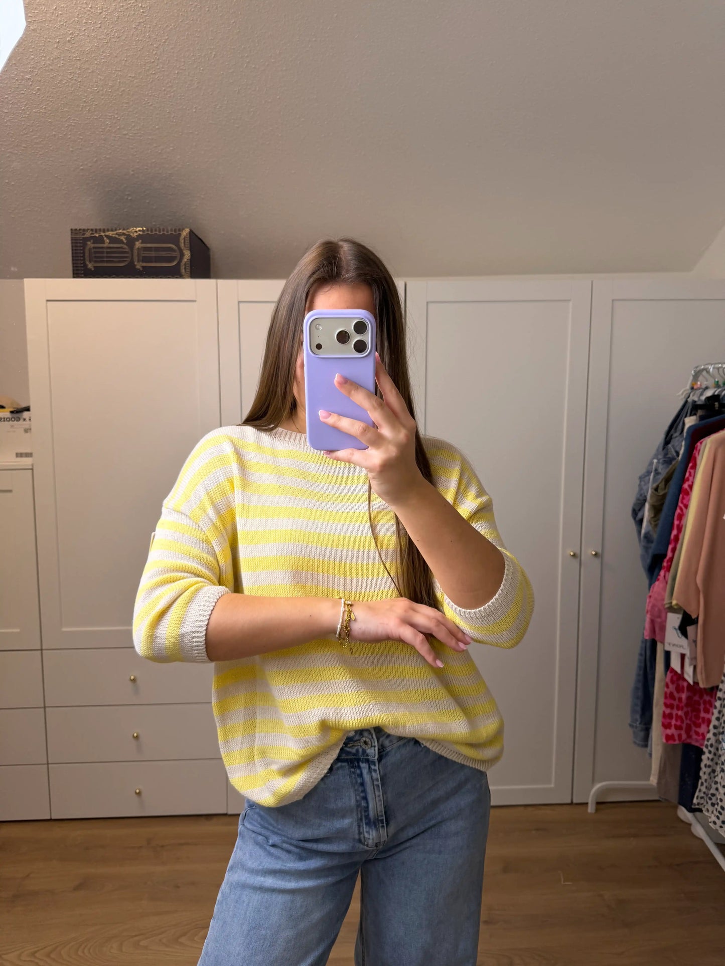 Pullover "Stripe Knit" Gelb