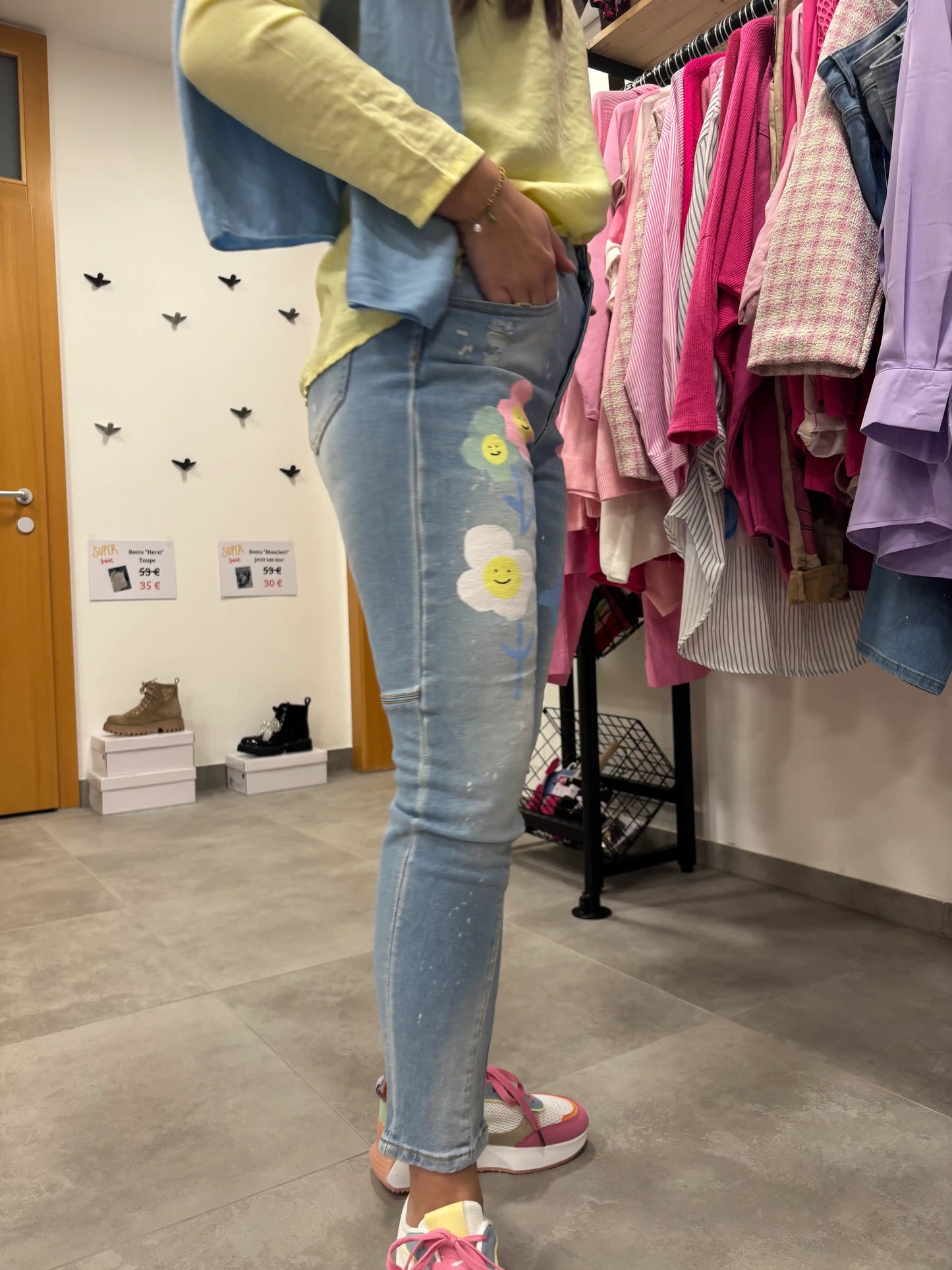 Jeans "Colorful" High Waist