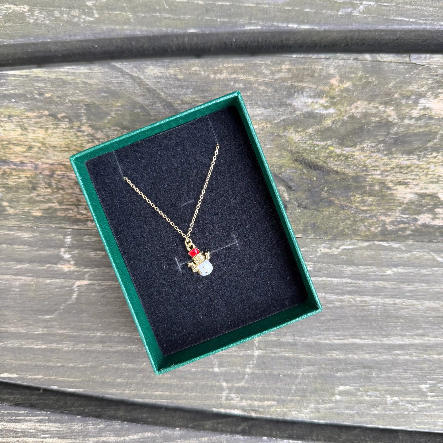 Kette "Schneemann" Gold