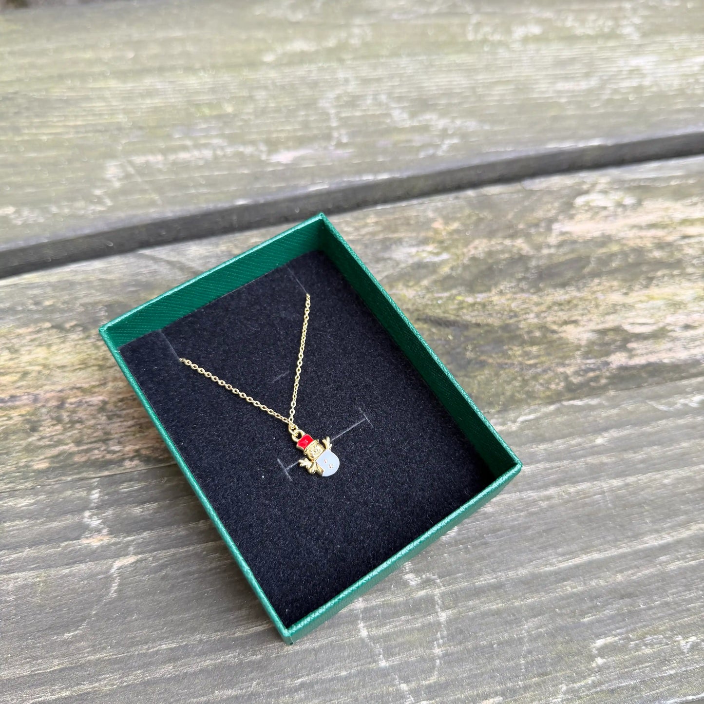 Kette "Schneemann" Gold