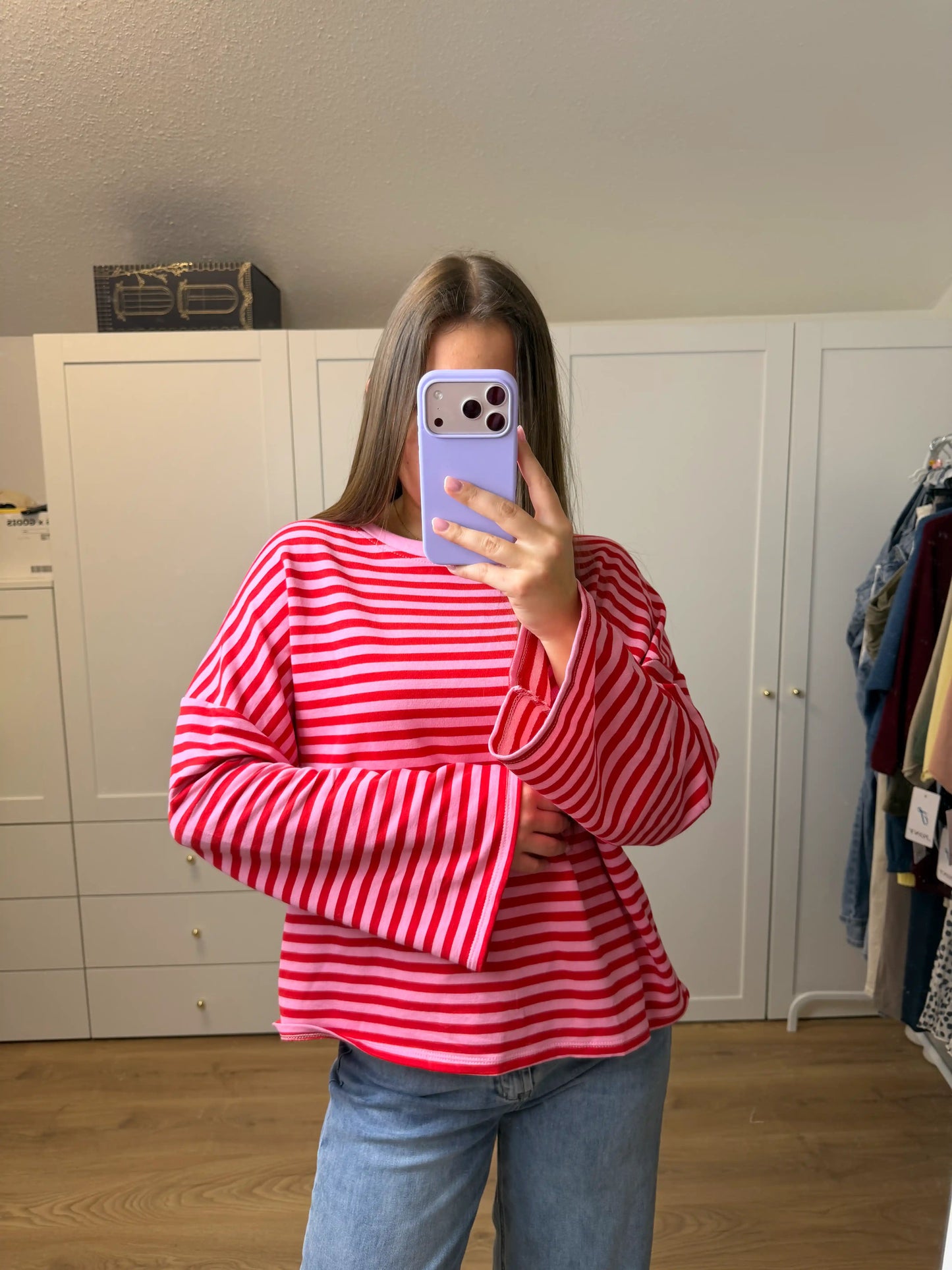 Longsleeve "Candy Stripe" Pink