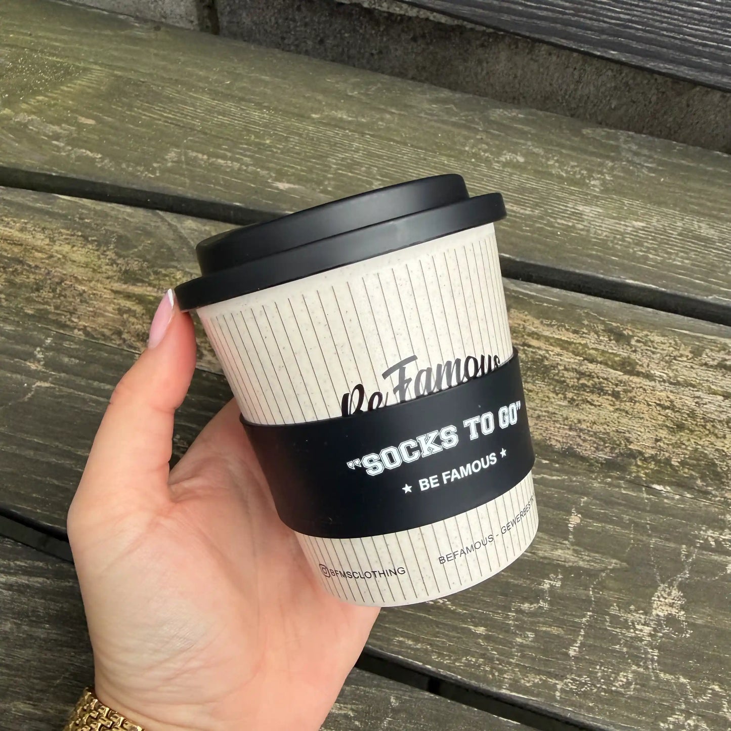 Socken "Weihnachtself" Schwarz