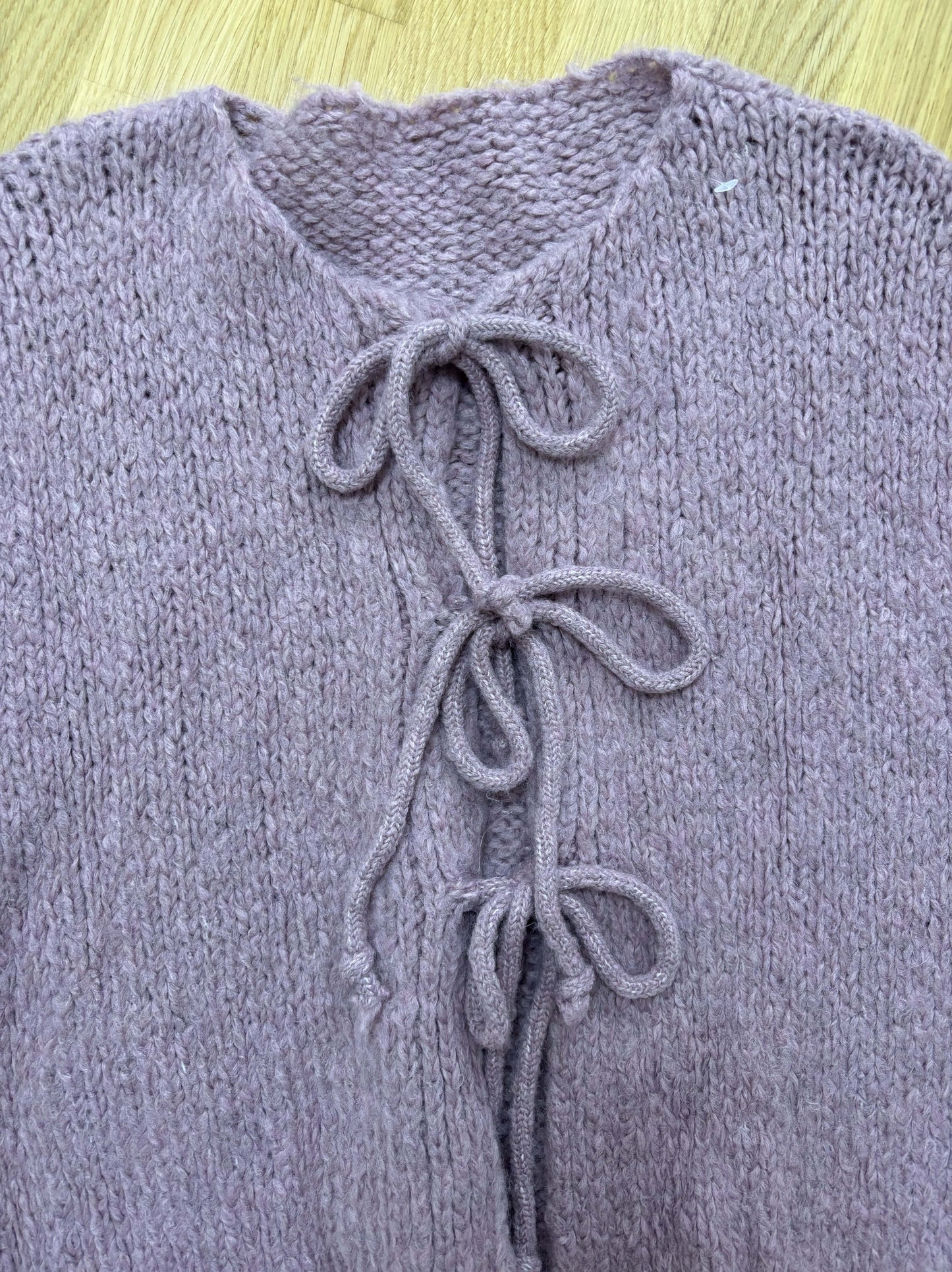 Knoten-Cardigan Altrosa