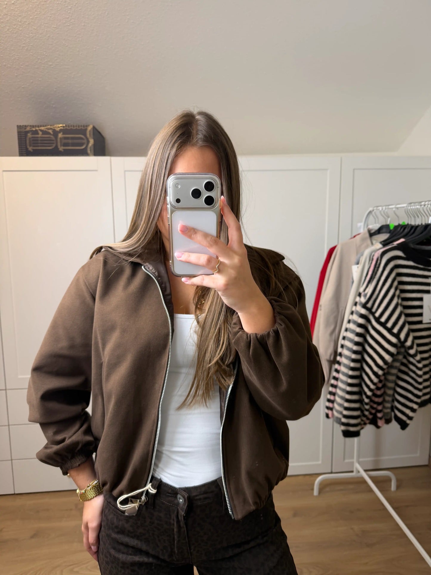 Jacke "Everyday-Zip" Schokobraun