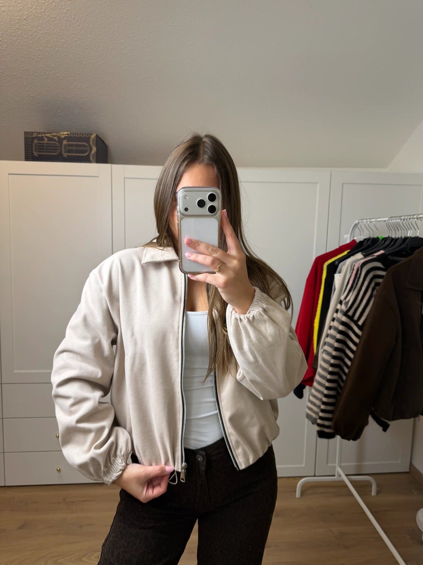 Jacke "Everyday-Zip" Beige