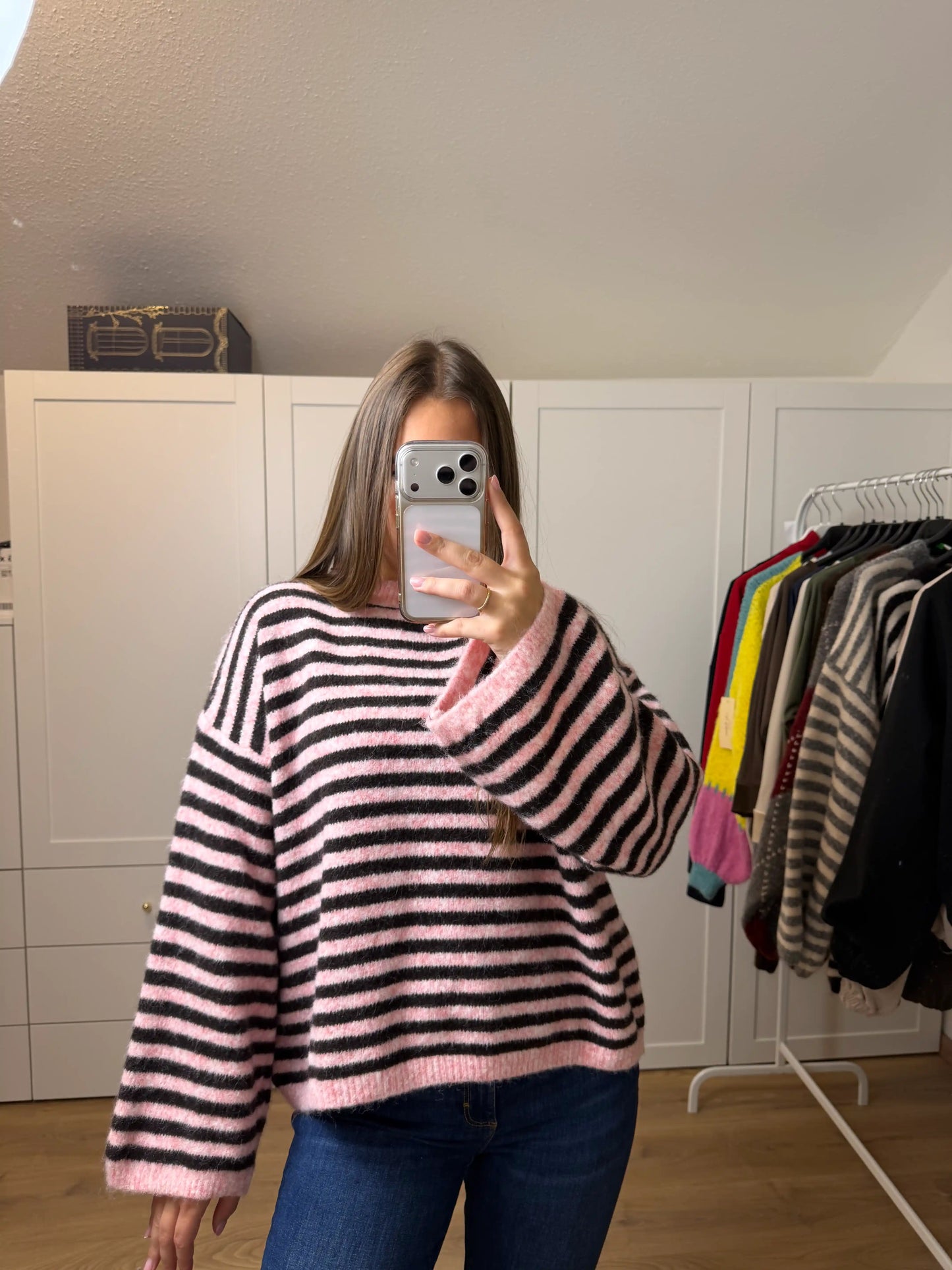 Pullover "Cozy Stripe" Rosa