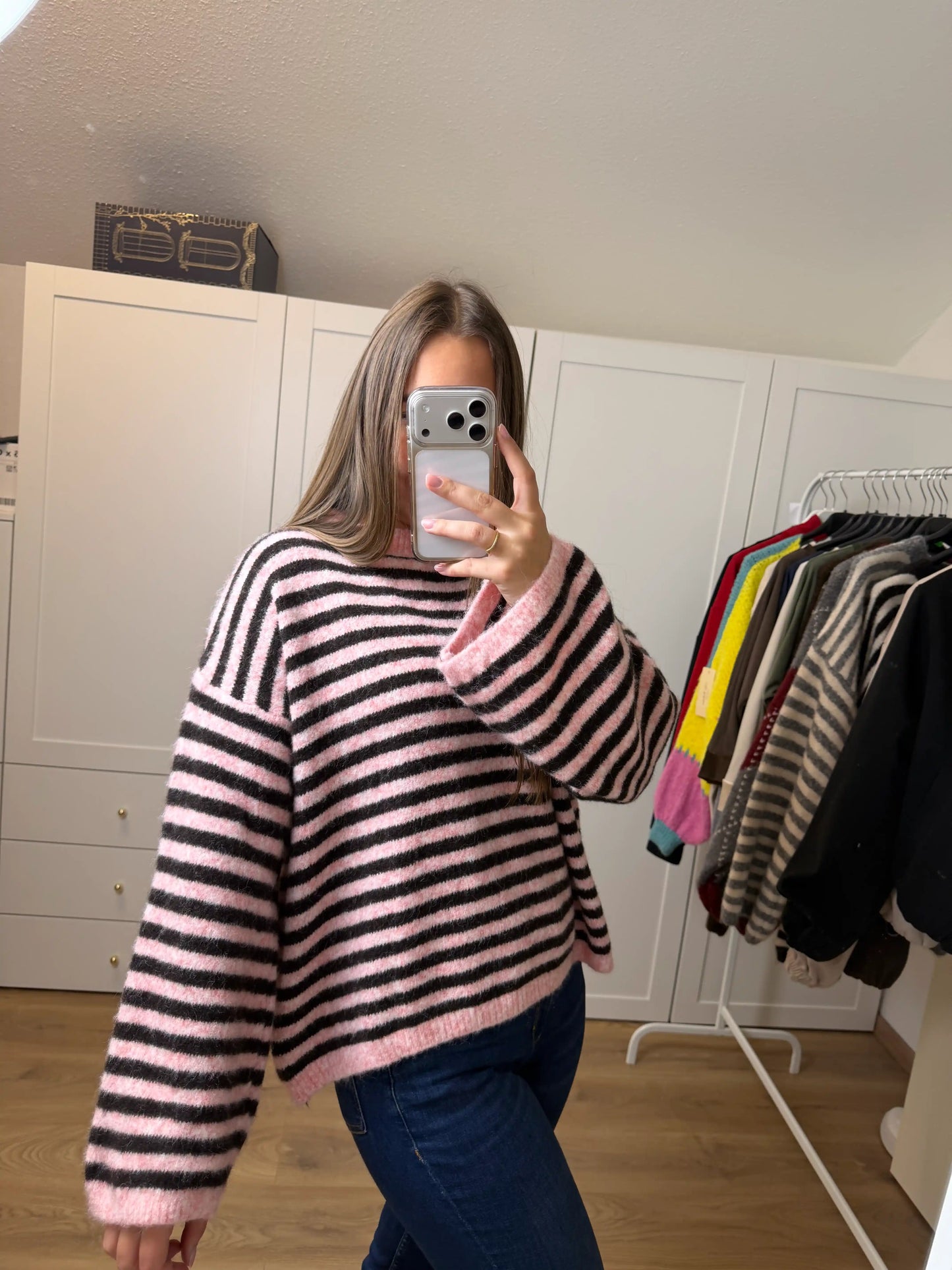 Pullover "Cozy Stripe" Rosa