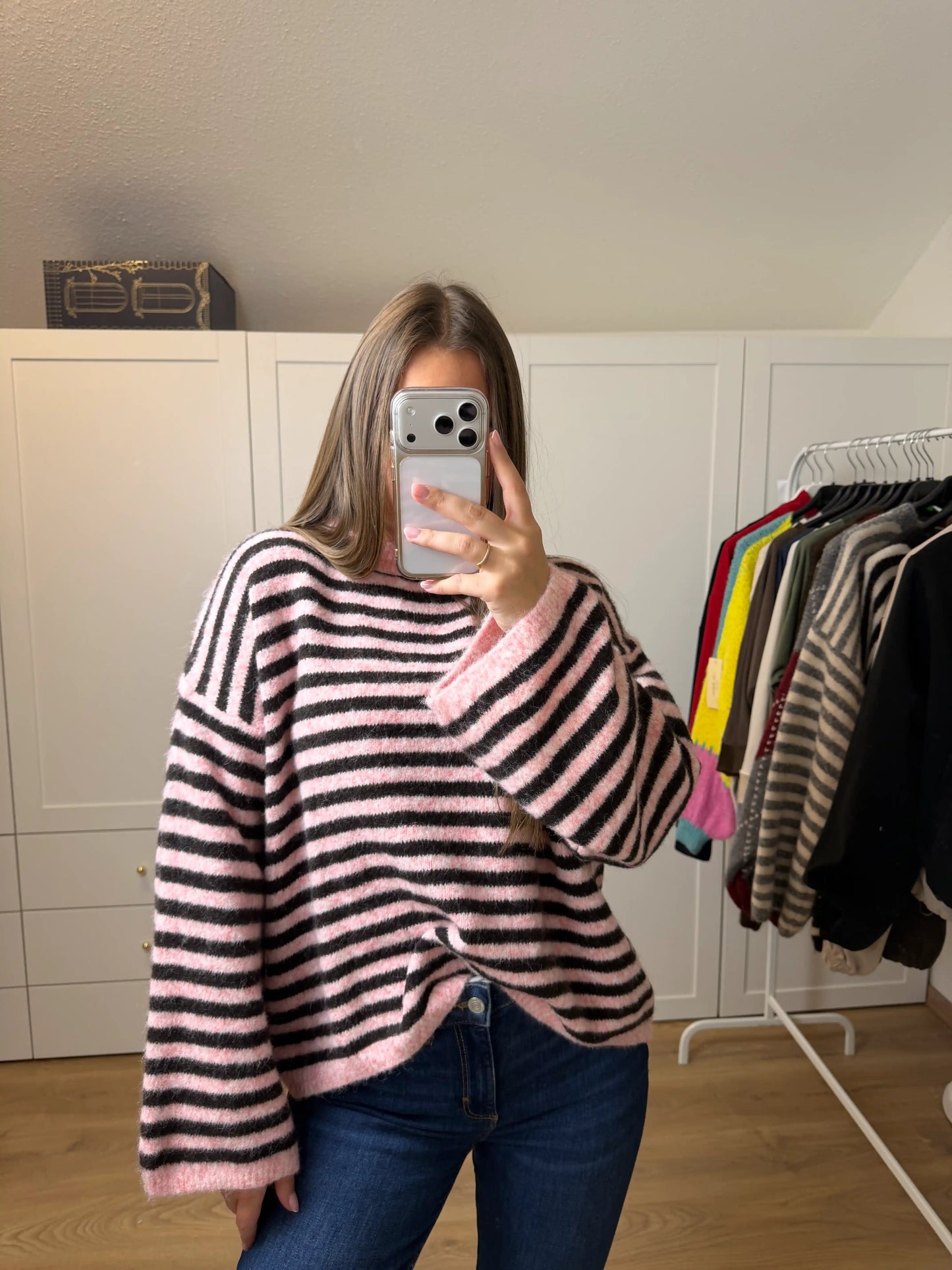Pullover "Cozy Stripe" Rosa