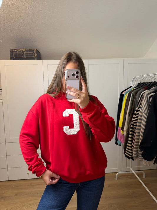 Kapuzenpullover "C-Letter" Rot