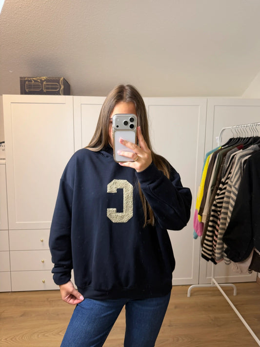 Kapuzenpullover "C-Letter" Schwarz