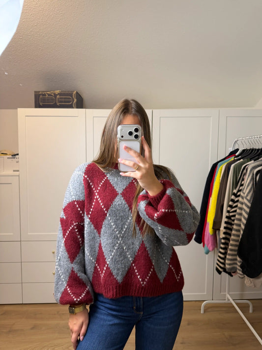 Pullover "Heritage" Weinrot