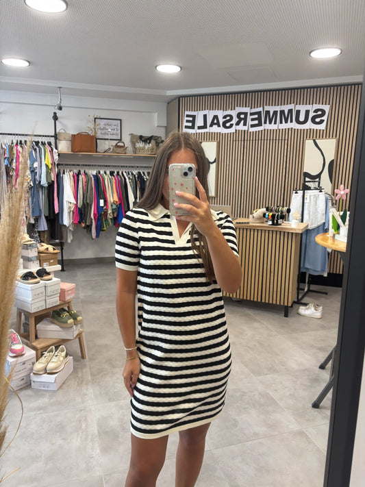 Kleid "Polostripe" Weiß