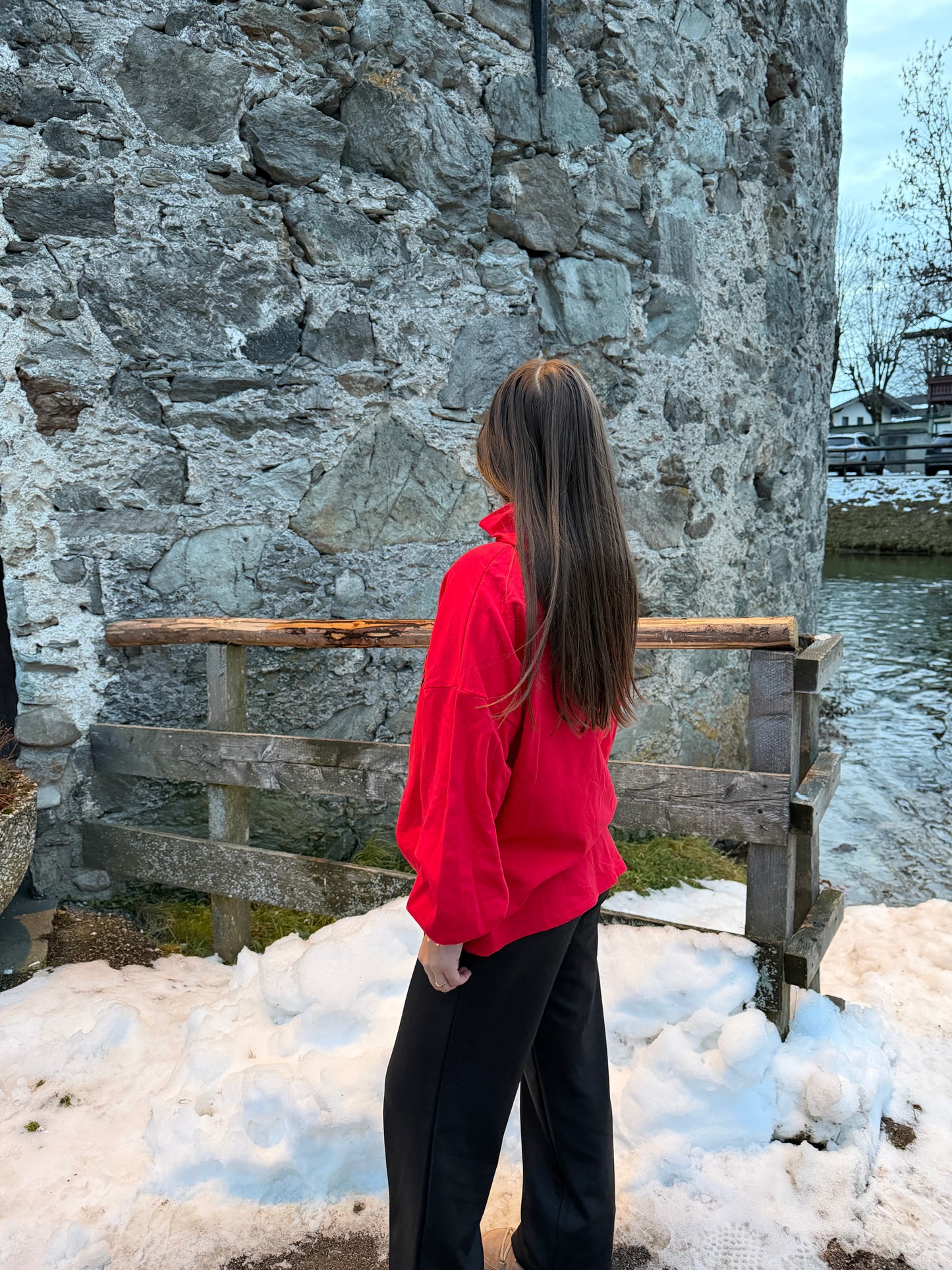 Pullover "Hello Christmas" Rot