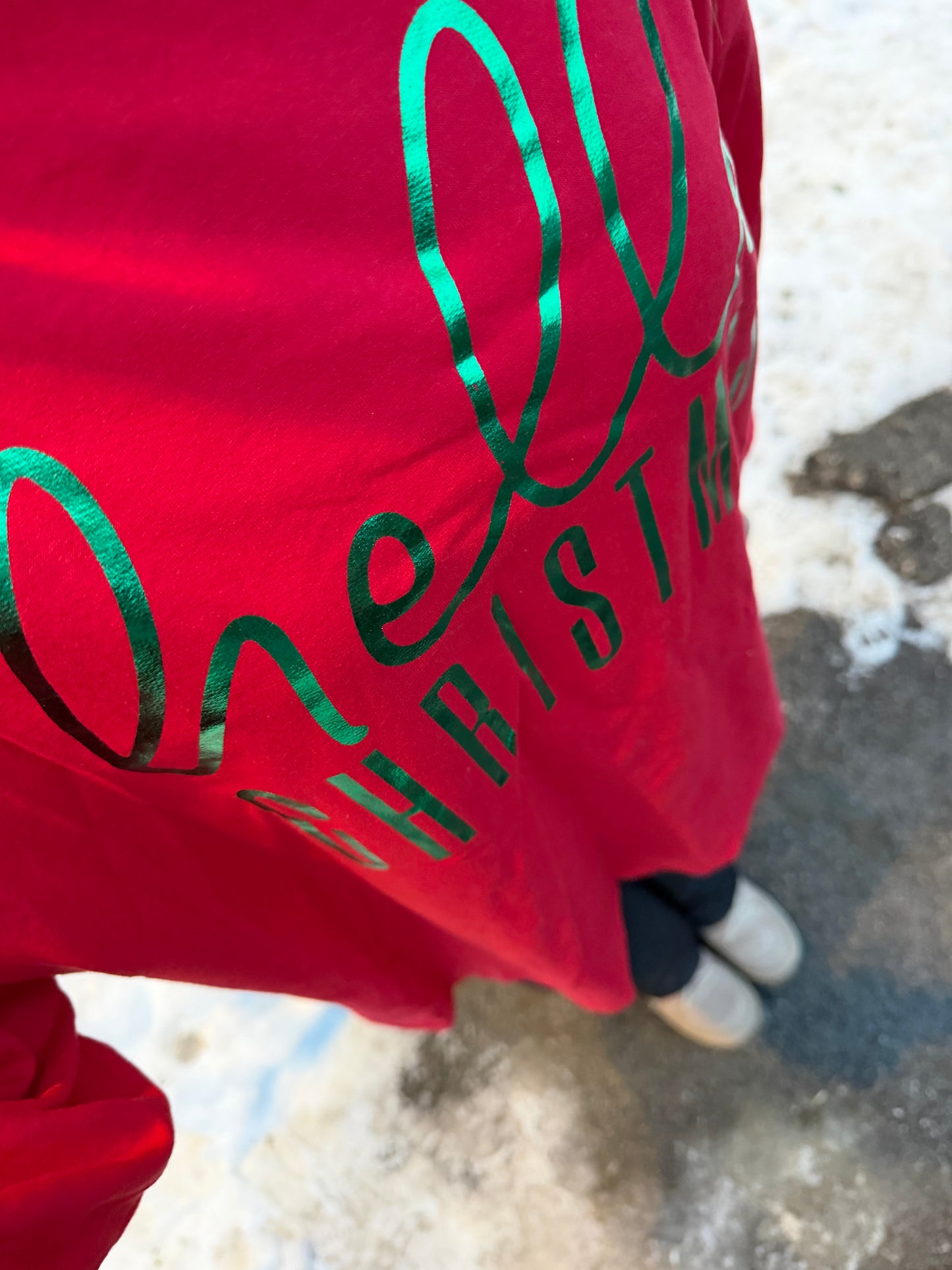 Pullover "Hello Christmas" Rot