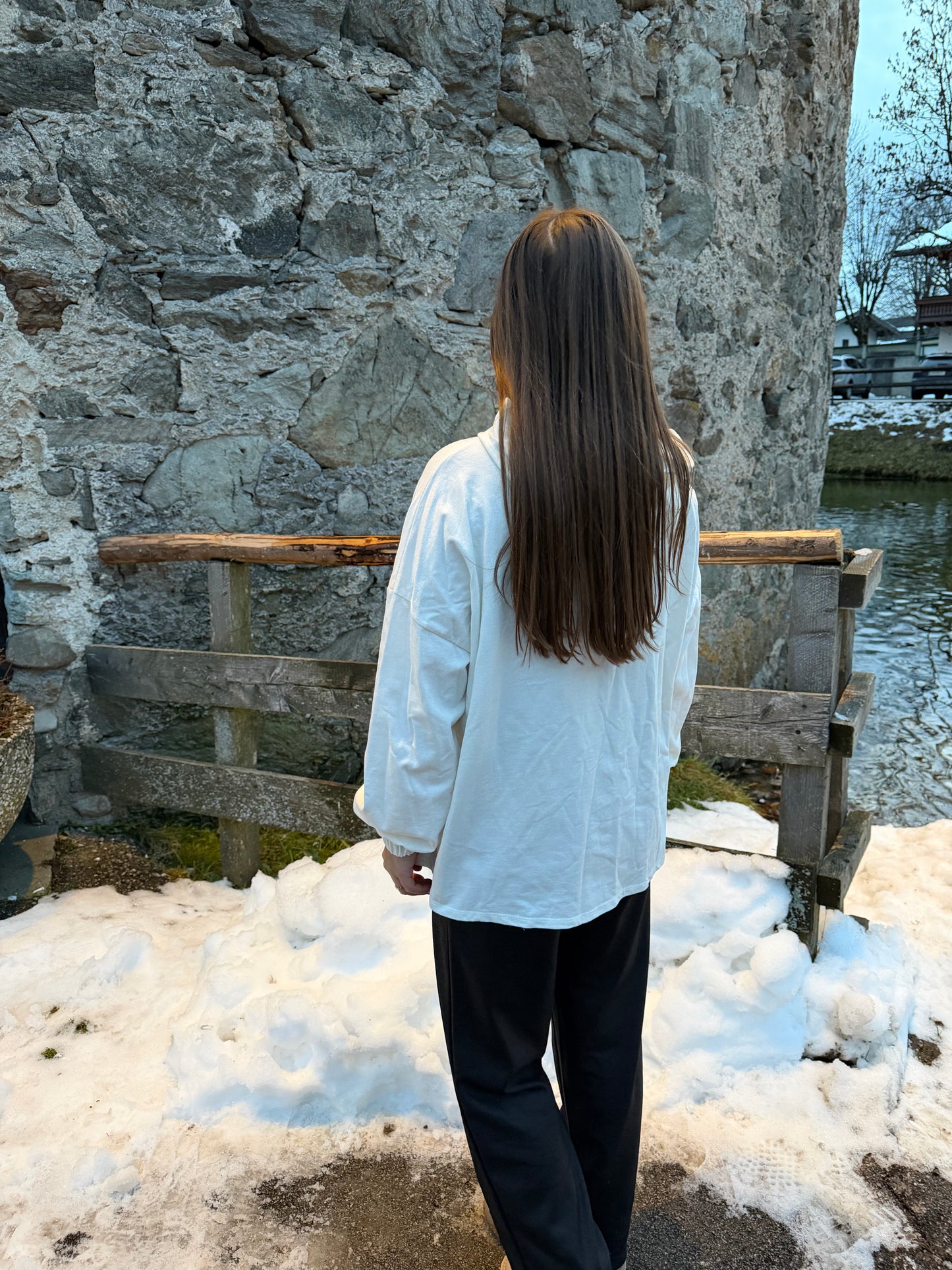 Pullover "Hello Christmas" Weiß