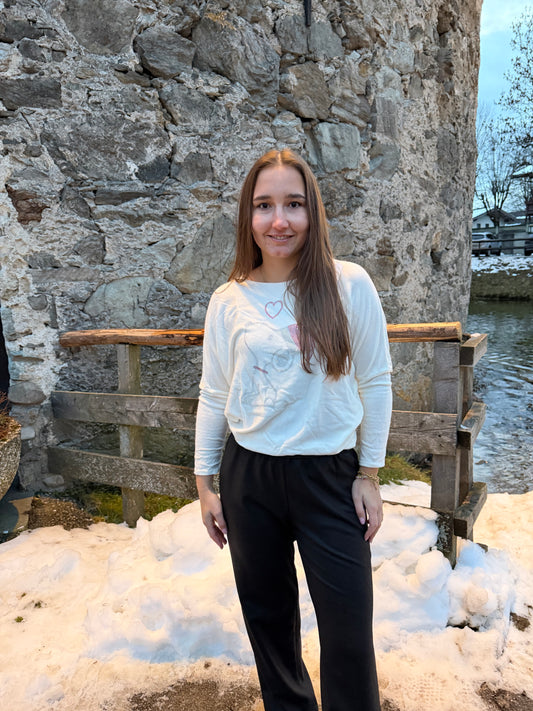 Pullover "Christmas-Snoopie" Weiß