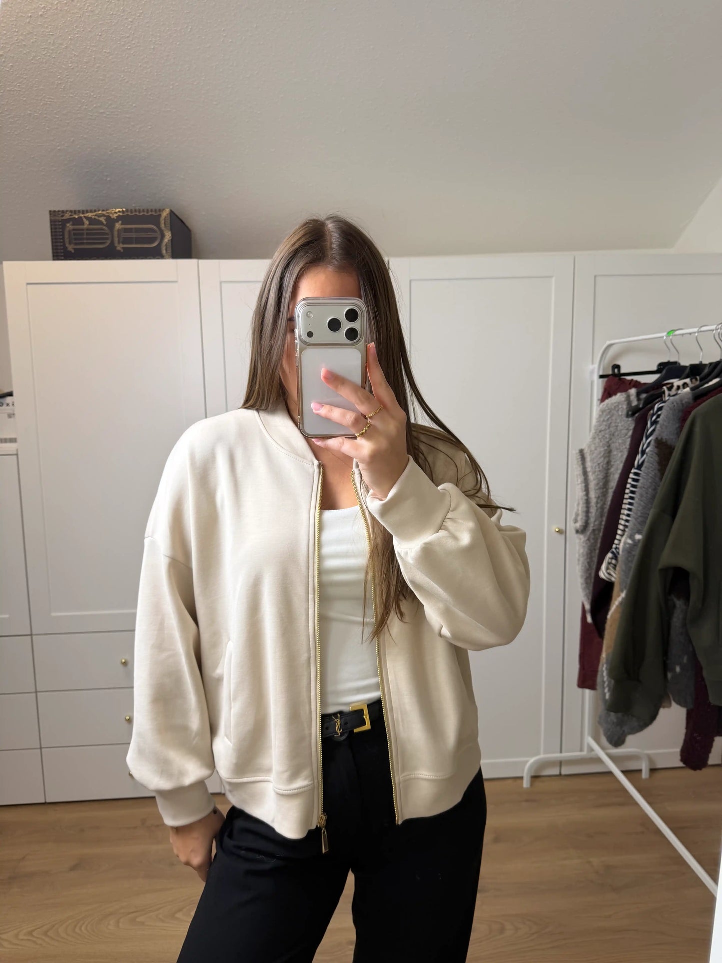 Zippjacke "Urban" Beige