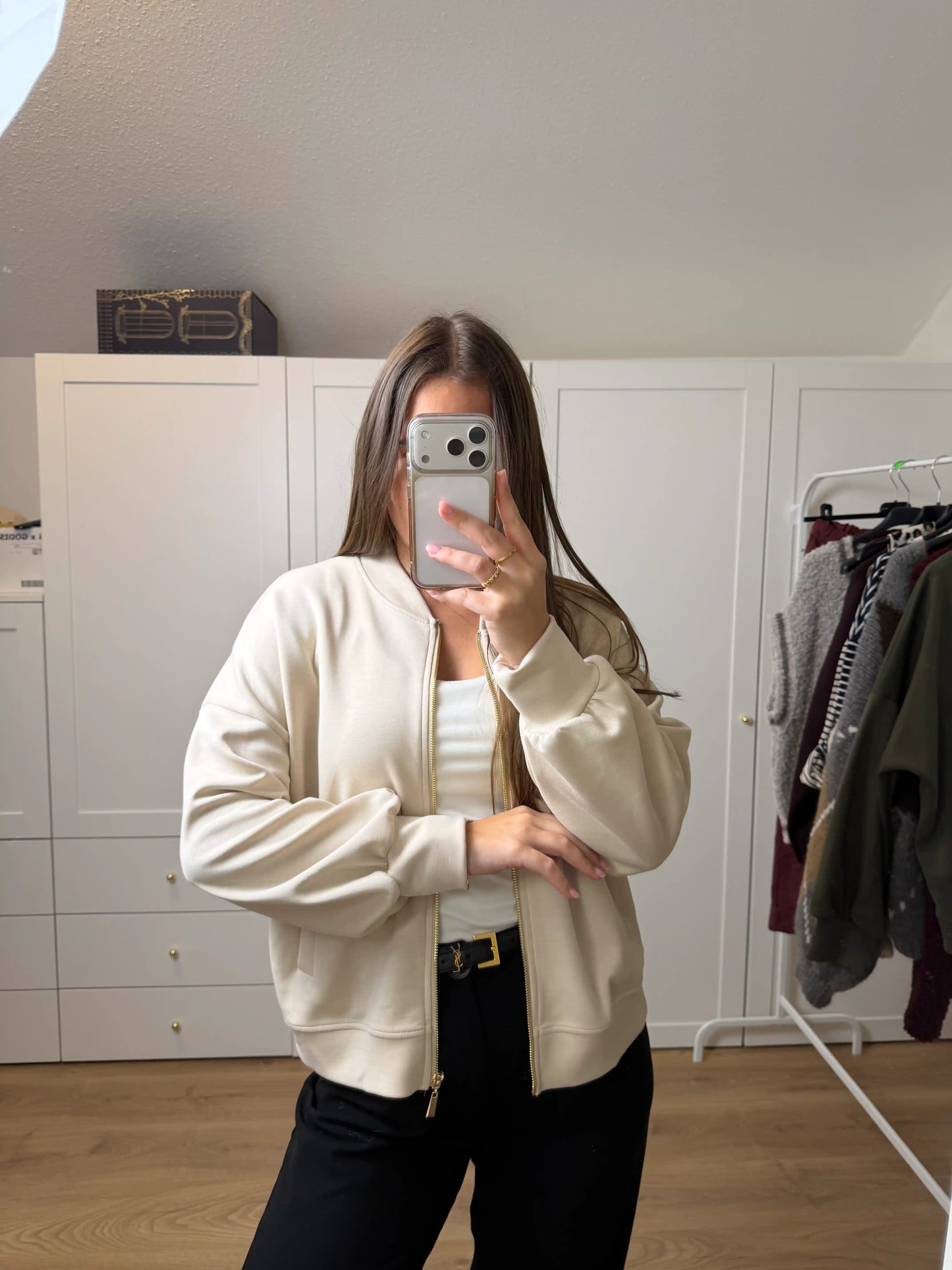 Zippjacke "Urban" Beige